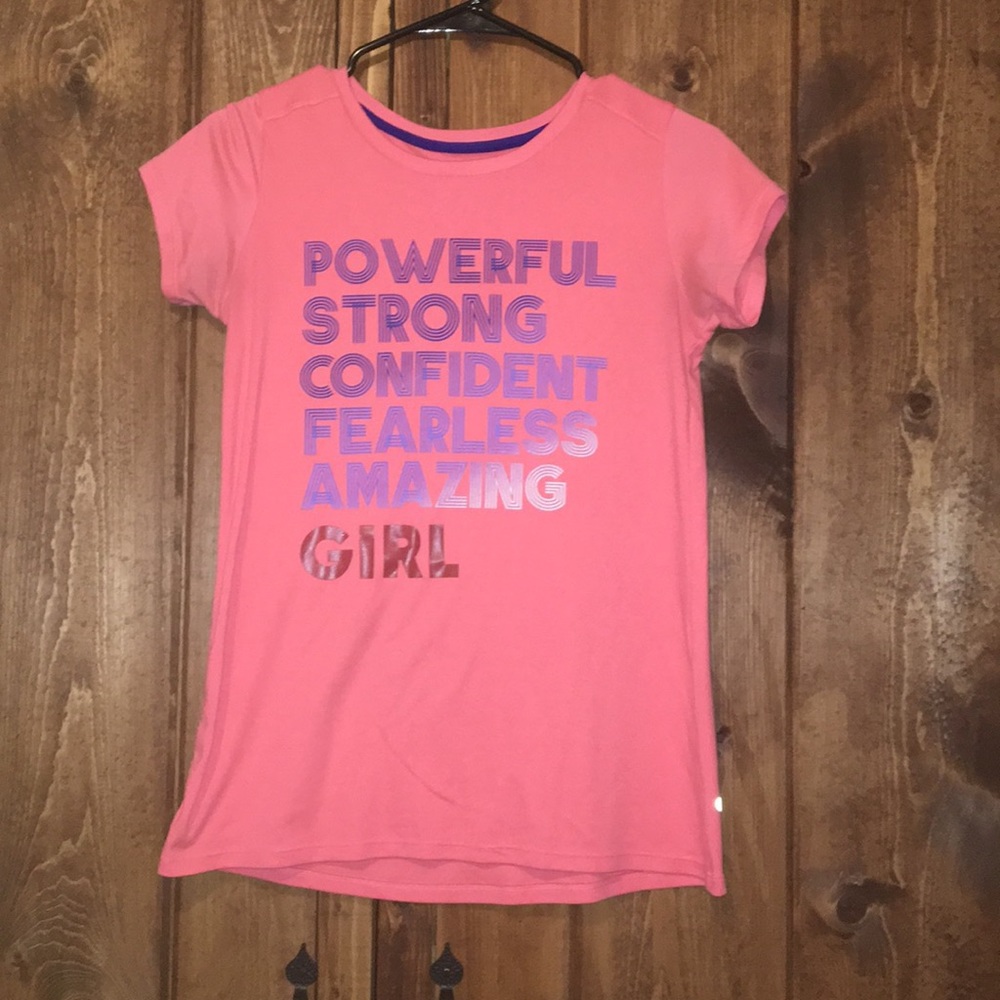 Champion tee shirt.